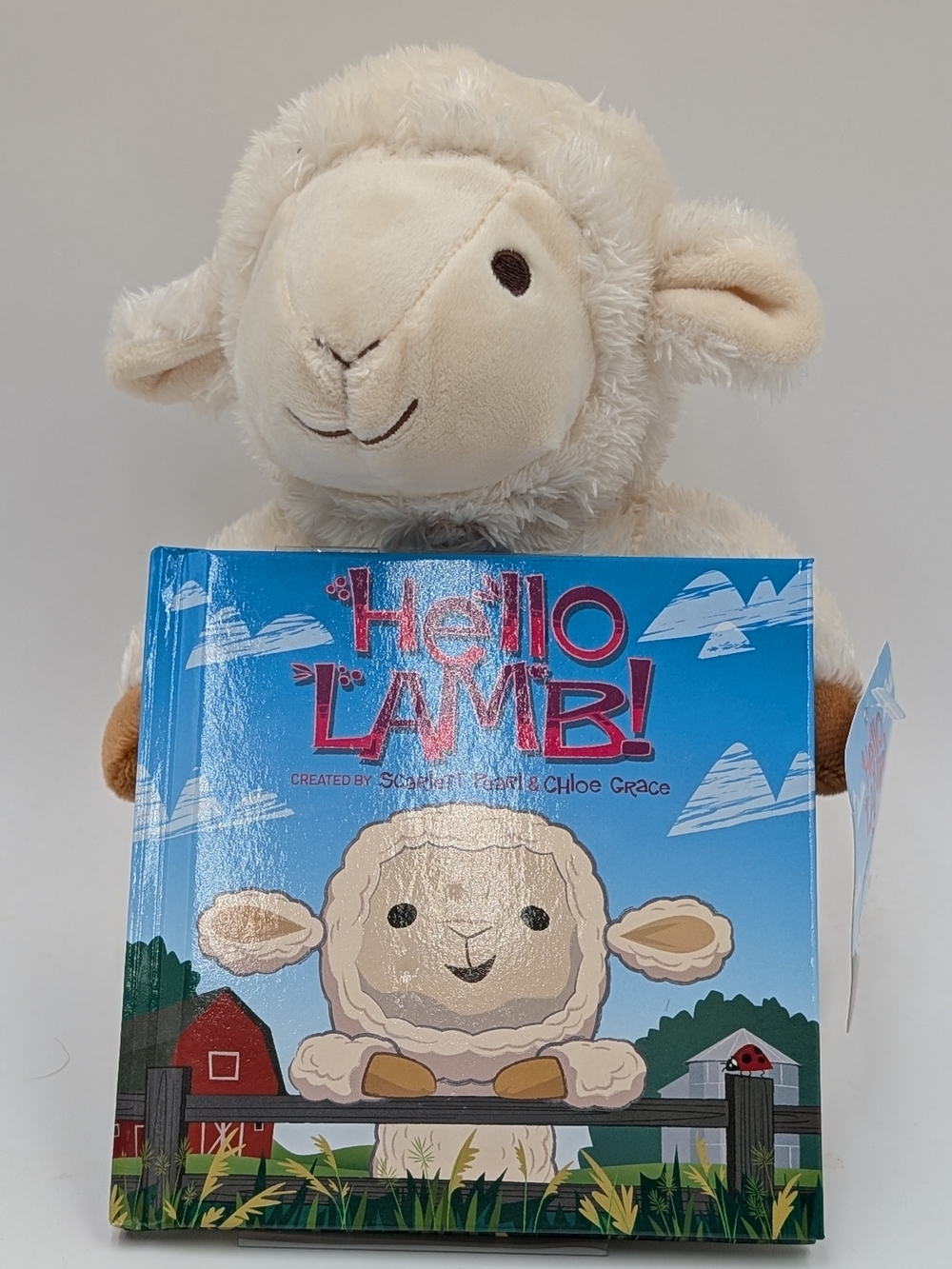 Lamb 10" Plush "Hello Lamb" Book Character+ Book